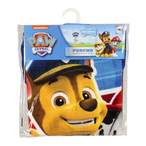 Paw Patrol Kids Hooded Bath Beach Towel Poncho Extra Image 2